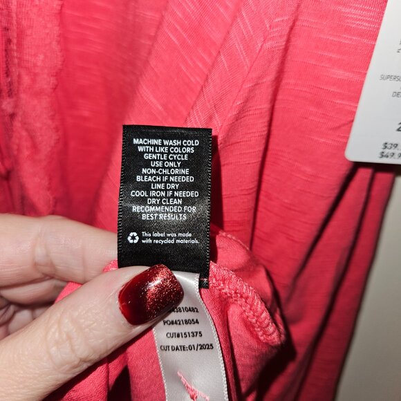 NWT Torrid Pink Fit & Flare Tank Top w Non-Working Buttons (3X) - Picture 8 of 9